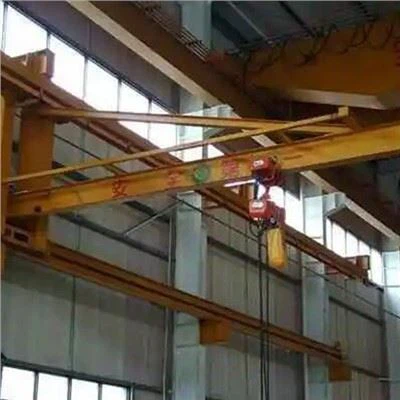 Saqaf Ħfief Immuntat Gantry Jib Crane Bil Parank tal-Blokk tal-Katina