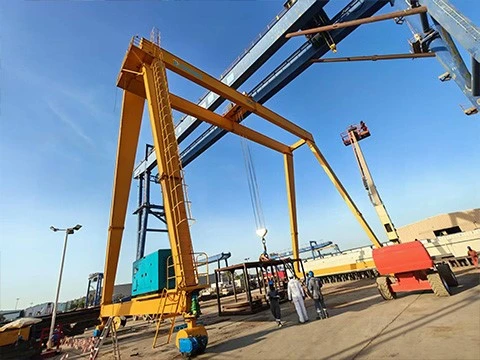 30 Ton Rubber Tyred Gantry Crane Installation 30 Ton Rubber Tyred Gantry Crane Installation