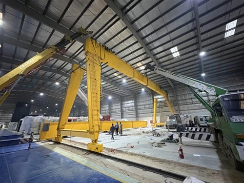 Installazzjoni tal-Krejn Gantry tal-Grejn -Sawdi Double